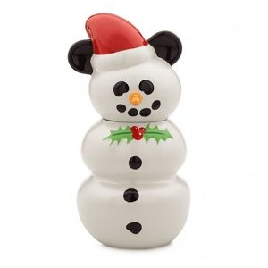 Disney Classics Christmas Mickey Snowman Cookie Jar New